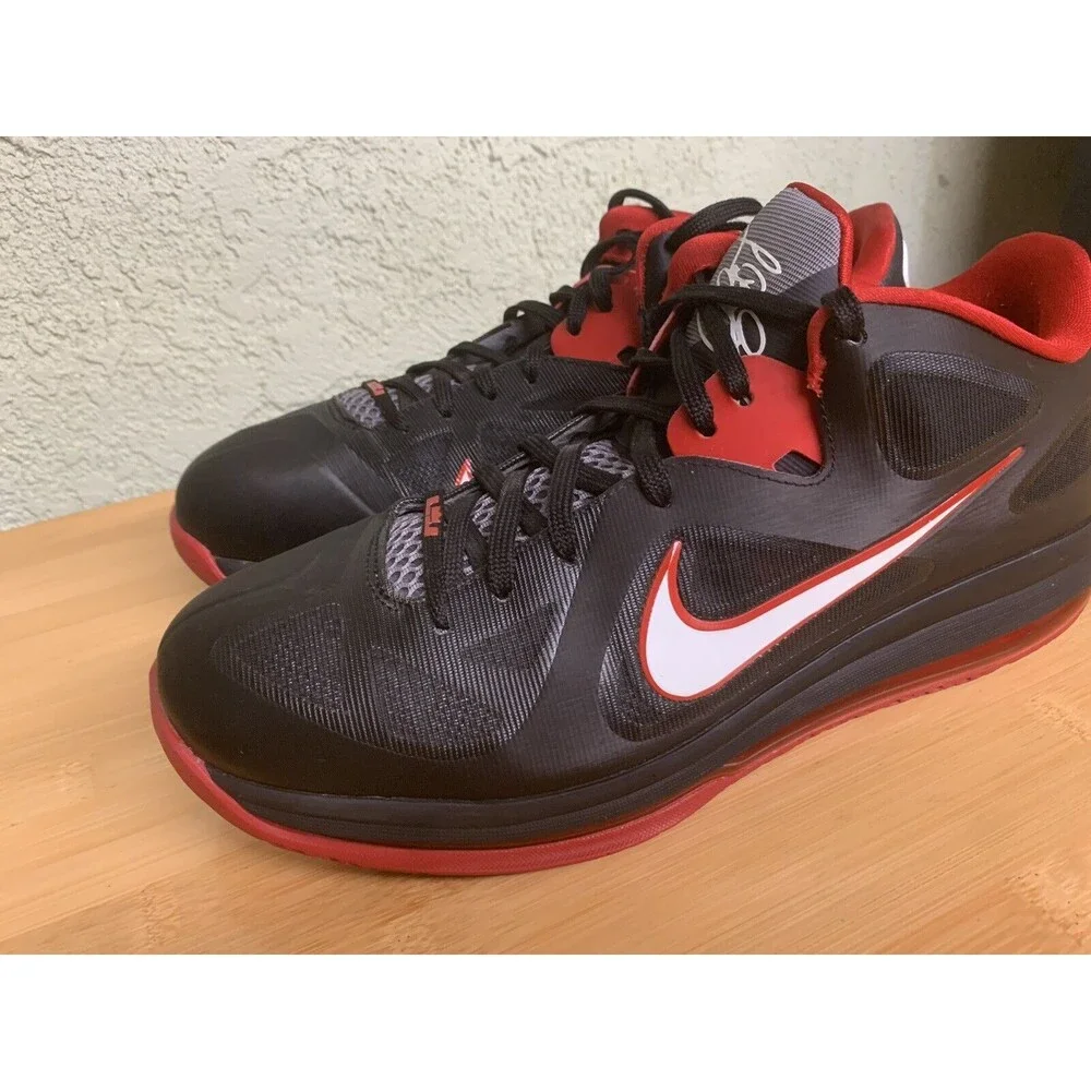 Nike LeBron Low Bred Size 12 Black Red‎ White 510811-003 2019